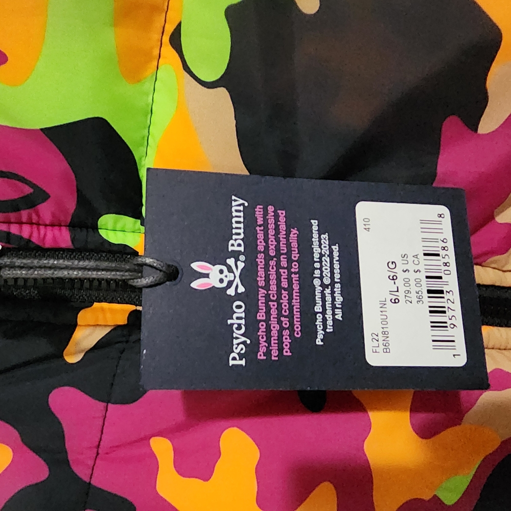 Psycho Bunny Colorful Camouflage Jacket